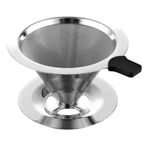 Filtro Coador de Café Inox Reutilizável 13X10CM