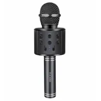 Microfone Wireless Tucano WS-858 com Speaker Portatil / Bluetooth / Recarregavel / Aux / 3.5MM P2 / TF / USB-A - Preto