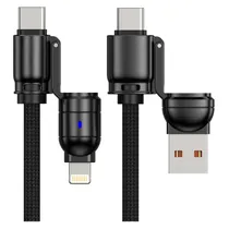 Cabo G-Tide Bullet Power WC155-5 USB/USB-C/Lightning 1.5 Metros - Preto  Cabo G-Tide...