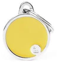 Medalha de Identificação Myfamily Basic Handmade Círculo Pequeno BH50SCYELLOW - Amarelo