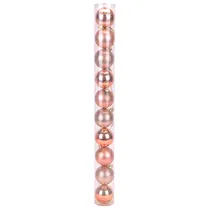 Bola Natalina 6CM Tubo com 10 Peças Mistas