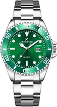 Relógio Masculino Kingseven K9619 - Analógico Silver/Green