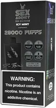 Vape Descartável Sex Addict BY Dan Bilzerian S280 Icy Mint 28000 Puffs