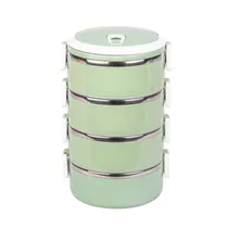 Marmita Dupla Aço Inox Vedação Térmica 4 Compartimentos Box Cor A Definir