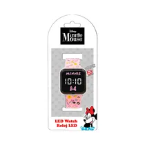 Relogio Digital LED Disney Minnie Mouse MIN4448BOI Rosa
