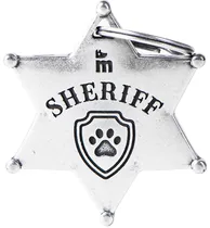 Medalha de Identificação Myfamily Bronx Estrela do Xerife BHSHERIFF02 - Prata