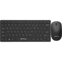 Kit Teclado + Mouse Sem Fio FTX GK03 Espanhol - Preto