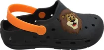 Sandália Crosc Infantil Pé com Pé 55169-1725 - Preto/Laranja