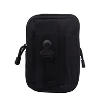 Mochila Tatica / Bolsa de Cintura / Porta Objetos Pochete Tático Cintura Militar p/ Cinto - Preto