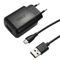 Fonte Carregador Only MOD430-Rush - 24W - USB/Micro USB - Carga Rápida - com Cabo - Preto