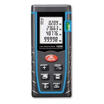 Dispositivo Medidor de Distancia A Laser Preciso / 100M - Preto/Azul