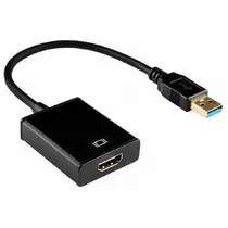 Adaptador USB p/ HDMI USB 3.0 Fullhd Black