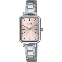 Relógio Casio LTP-V009D-4EUDF Analógico Feminino - Silver/Peach