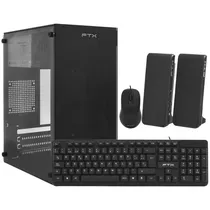 Gabinete Gamer FTX FTX255 500VA / Mouse / Teclado Espanhol / Speaker - Preto