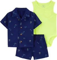 Conjunto Carter's 1Q482710 - Masculino (3 Peças)