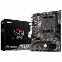 MB AM4 MSI A520M Pro VGA/DP/HDMI/M.2