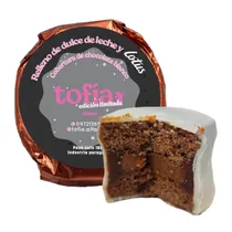 Alfajor Tofia Artesanal Branco Recheio de Pasta Lotus e Doce de Leite