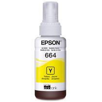 Tinta Epson T664 com 70ML / L1XX / L2XX / L3XX / L5XX - Amarelo