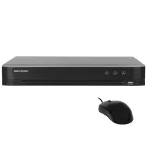 CCTV de Vigilancia DVR IDS-7216HQHI-M1/ XT Turbo HD Pro 16CH / HDMI / VGA / USB / Lan - Preto + Mouse