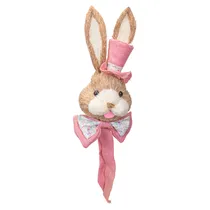 Enfeite Pendente de Coelho de Páscoa 60 CM Rosa