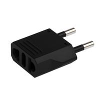 Adaptador de Tomada BX-9120 para Tomadas Tipo N (Padrao Brasileiro) - Preto