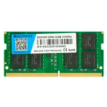 Memória para Notebook Macroway, DDR4 32GB (1X32GB), 3200MHZ, So-DIMM, Verde