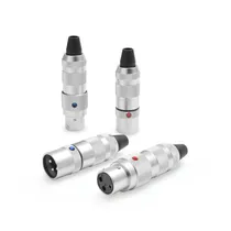 Plug Oyaide XLR Focus 1 2M+2F Rodio+Prata