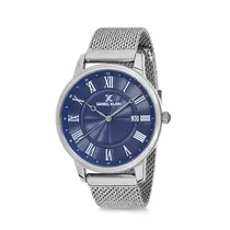 Relógio Analógico Masculino Daniel Klein Premium DK12168-5 - Prata e Azul Escuro