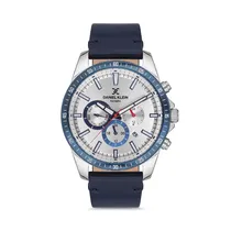 Relógio Analógico Masculino Daniel Klein Exclusive DK.1.12595-6 - Azul/Prata