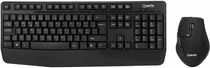 Teclado e Mouse Sem Fio Quanta QTKTM12 - Preto (Português)
