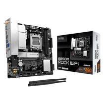 Placa Mãe Asrock B850M Rock Wifi DDR5 Socket AM5 Chipset AMD B850 Micro ATX