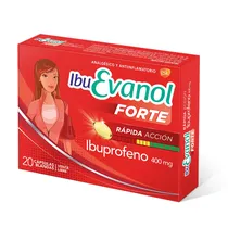 GSK Medicamentos Ibuevanol Forte 400MG Plastico Rojo