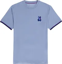 Outlet Camiseta Psycho Bunny B6U615 Masculina - Purple Impression