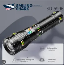 Lanterna LED Smiling Shark SD-5996 Negro  Lanterna LE...