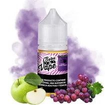 Essência para Vaper Born To Vape Nic Salt Grape Green Apple com 35MG Nicotina - 30ML