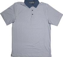 Outlet Camiseta Polo Walter Hagen MGA31301 Azul/Branca Masculina