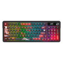 Teclado Gamer Redragon K719AK RGB Pro Artemis Pro Sem Fio Inglês - Preto