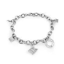 Pulseira Feminina Freelook FRJ.3.3012-1 de Aço Inoxidável - Prata