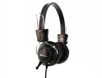 Klip Auricular KSH-320 Stereo Vol/ Mic/ 3.5MM/ 2JACK Plastico/ Metal/ Tela 20 - 20,000HZ. Negro