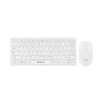 Kit Teclado Y Mouse Inalámbrico FTX FTXGK03 Blanco (Portugués)