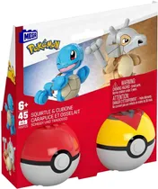Pokemon Squirtle & Cubone Mega Mattel - HXP15 (46 Pçs)