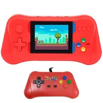 Console Portátil Game Box Sup X7M Wow de 3.5" com 500 Jogos - Vermelho + Controle (Inglês/Chinês)