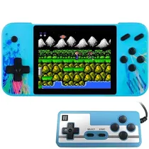 Console Portátil Game Box Power G3 de 3.5" com 800 Jogos – Azul Claro + Controle (Inglês/Chinês)