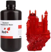 Resina Photopolymer para Impressora 3D Elegoo V1.0 Standard 500G - Red