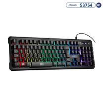 Teclado Gamer Flakes Power Elg - Battle - Membrana Tripla - FLKT001 - Preto