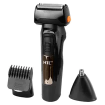 Maquina de Cortar Cabelo HTC Super Grooming At- 1088C - 3W - Kit - Recarregável - Preto