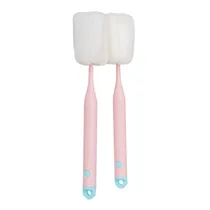 Escova de Esponja para Garrafas e Copos Rosa