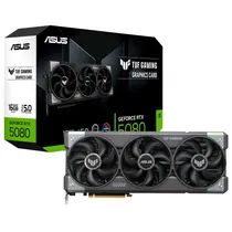 Placa de Video Asus Tuf Gaming Oc Edition 16GB Nvidia Geforce RTX5080, GDDR7, 90YV0M30-M0NA00 TUF-RTX5080-O16G-Gaming, 256BITS, 2730MHZ, 2XHDMI, 3XDISPLAYPORT, Preto