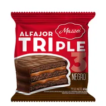 Mazzei Alfajor Triple Negro 65GR  Mazzei Alfa...