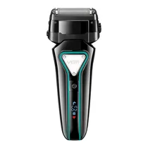 Barbeador Elétrico VGR V-333 - Recarregável - Preto e Verde